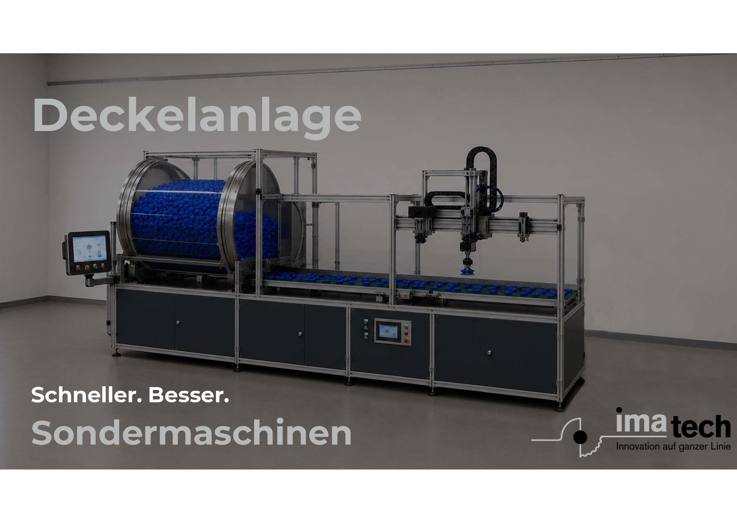Deckelanlage für Schüttgut